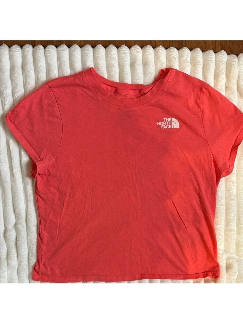 The North Face Women’s Coral Pink Activewear Tee Size Small - Picture 2 of 4